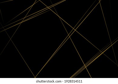 Abstract black with gold lines, triangles background modern design. Vector illustration EPS 10.