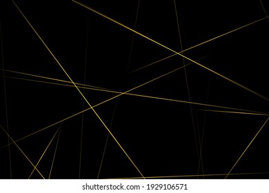 Abstract black with gold lines, triangles background modern design. Vector illustration EPS 10.