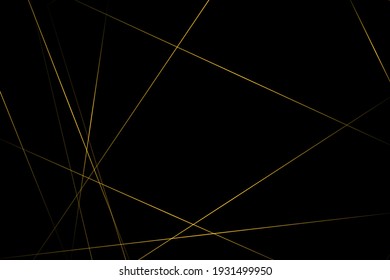 Abstract black with gold lines, triangles background modern design. Vector illustration EPS 10.