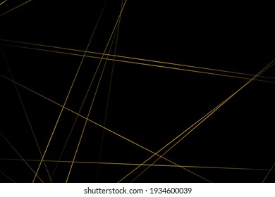 Abstract black with gold lines, triangles background modern design. Vector illustration EPS 10.