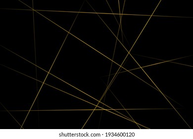 Abstract black with gold lines, triangles background modern design. Vector illustration EPS 10.