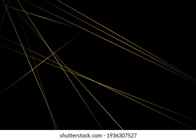 Abstract black with gold lines, triangles background modern design. Vector illustration EPS 10.