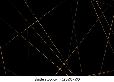 Abstract black with gold lines, triangles background modern design. Vector illustration EPS 10.