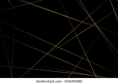 Abstract black with gold lines, triangles background modern design. Vector illustration EPS 10.