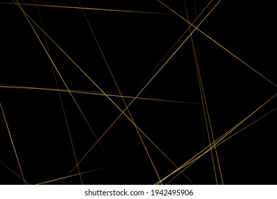 Abstract black with gold lines, triangles background modern design. Vector illustration EPS 10.