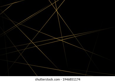 Abstract black with gold lines, triangles background modern design. Vector illustration EPS 10.