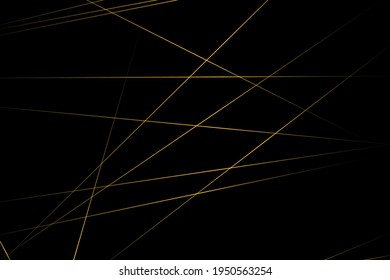 Abstract black with gold lines, triangles background modern design. Vector illustration EPS 10.
