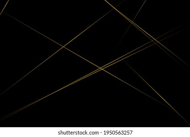 Abstract black with gold lines, triangles background modern design. Vector illustration EPS 10.