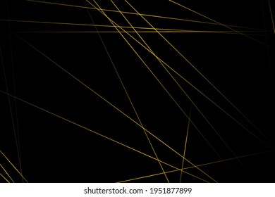 Resumen negro con líneas doradas, triángulos de fondo diseño moderno. Ilustración del vector EPS 10.