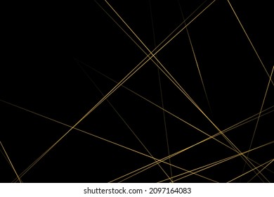 Abstract black with gold lines, triangles background modern design. Vector illustration EPS 10.