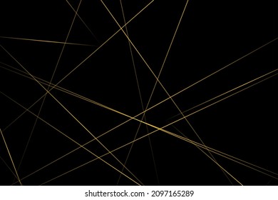Abstract black with gold lines, triangles background modern design. Vector illustration EPS 10.