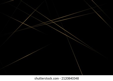 Abstract black with gold lines, triangles background modern design. Vector illustration EPS 10.