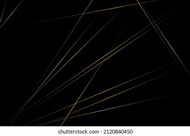 Abstract black with gold lines, triangles background modern design. Vector illustration EPS 10.