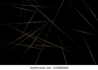 Abstract black with gold lines, triangles background modern design. Vector illustration EPS 10.
