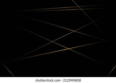 Abstract black with gold lines, triangles background modern design. Vector illustration EPS 10.