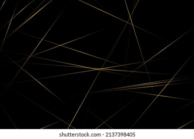 Abstract black with gold lines, triangles background modern design. Vector illustration EPS 10.