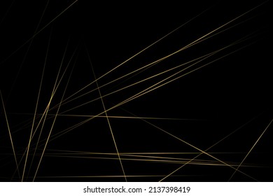 Resumen negro con líneas doradas, triángulos de fondo diseño moderno. Ilustración del vector EPS 10.