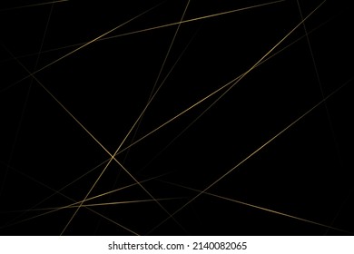 Abstract black with gold lines, triangles background modern design. Vector illustration EPS 10.