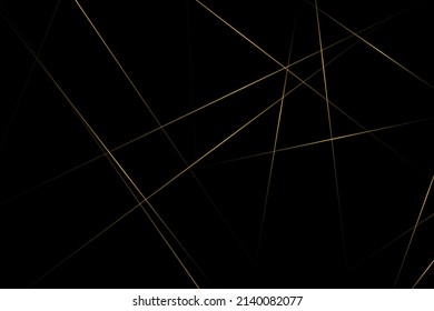 Abstract black with gold lines, triangles background modern design. Vector illustration EPS 10.