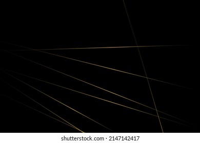 Abstract black with gold lines, triangles background modern design. Vector illustration EPS 10.