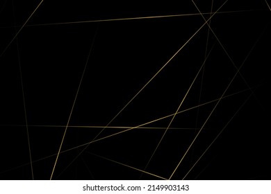 Abstract black with gold lines, triangles background modern design. Vector illustration EPS 10.