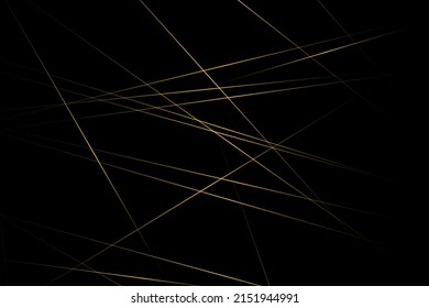 Abstract black with gold lines, triangles background modern design. Vector illustration EPS 10.