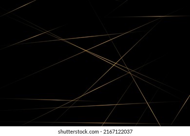 Abstract black with gold lines, triangles background modern design. Vector illustration EPS 10.