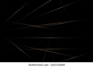 Abstract black with gold lines, triangles background modern design. Vector illustration EPS 10.