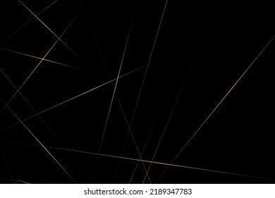Abstract black with gold lines, triangles background modern design. Vector illustration EPS 10.