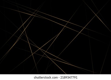 Abstract black with gold lines, triangles background modern design. Vector illustration EPS 10.