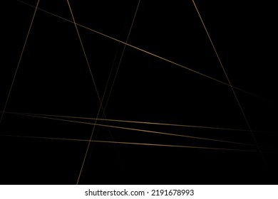 Resumen negro con líneas doradas, triángulos de fondo diseño moderno. Ilustración del vector EPS 10.