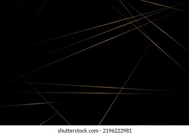 Abstract black with gold lines, triangles background modern design. Vector illustration EPS 10.