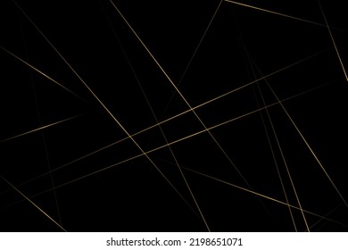 Abstract black with gold lines, triangles background modern design. Vector illustration EPS 10.