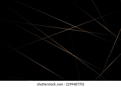 Abstract black with gold lines, triangles background modern design. Vector illustration EPS 10.
