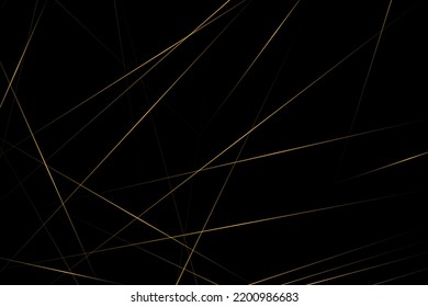 Abstract black with gold lines, triangles background modern design. Vector illustration EPS 10.
