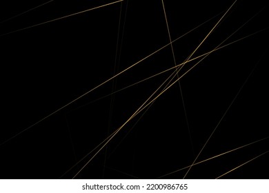 Resumen negro con líneas doradas, triángulos de fondo diseño moderno. Ilustración del vector EPS 10.