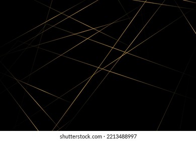 Abstract black with gold lines, triangles background modern design. Vector illustration EPS 10.