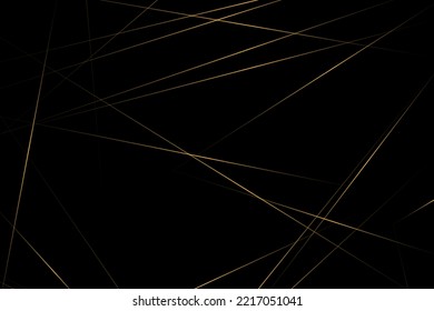 Abstract black with gold lines, triangles background modern design. Vector illustration EPS 10.