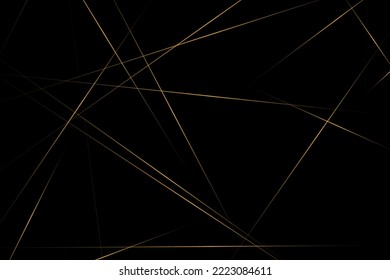 Abstract black with gold lines, triangles background modern design. Vector illustration EPS 10.