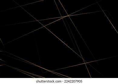 Abstract black with gold lines, triangles background modern design. Vector illustration EPS 10.