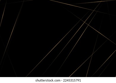Abstract black with gold lines, triangles background modern design. Vector illustration EPS 10.