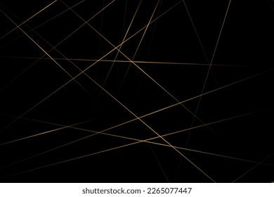 Abstract black with gold lines, triangles background modern design. Vector illustration EPS 10.