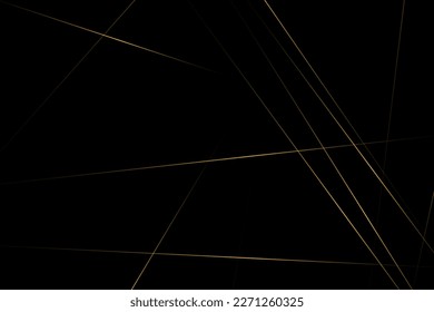 Abstract black with gold lines, triangles background modern design. Vector illustration EPS 10.