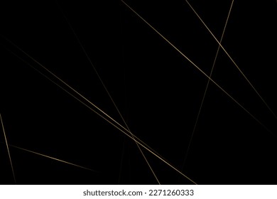 Abstract black with gold lines, triangles background modern design. Vector illustration EPS 10.