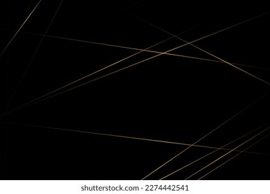 Abstract black with gold lines, triangles background modern design. Vector illustration EPS 10.