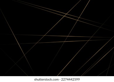 Abstract black with gold lines, triangles background modern design. Vector illustration EPS 10.