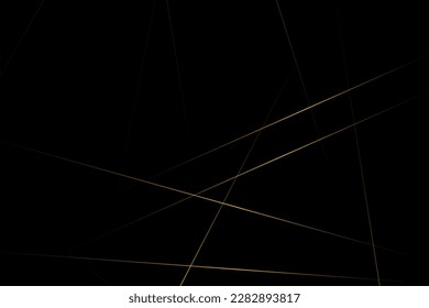 Abstract black with gold lines, triangles background modern design. Vector illustration EPS 10.