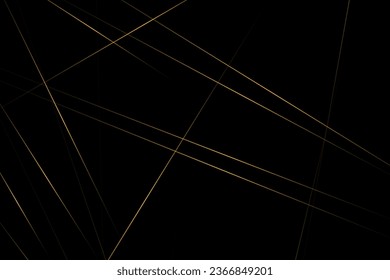 Abstract black with gold lines, triangles background modern design. Vector illustration EPS 10.