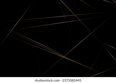 Abstract black with gold lines, triangles background modern design. Vector illustration EPS 10.