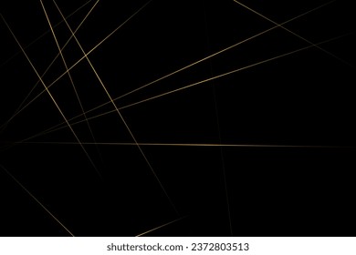 Abstract black with gold lines, triangles background modern design. Vector illustration EPS 10.